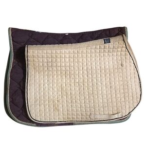 Cream Quilted Saddle Pad